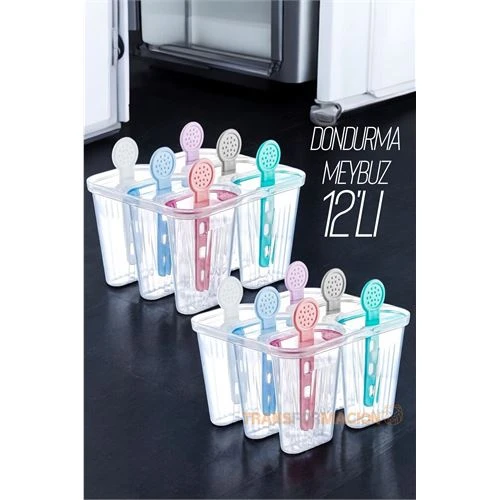 12 li Dondurma Kalıbı Meybuz Kalıbı 721453 ürün görseli 1