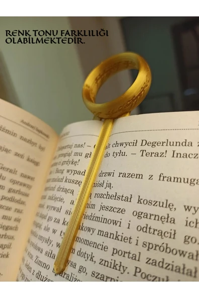 GİT3D Yüzüklerin Efendisi Temalı Kitap Ayracı V2 - Ürün Renginde Farklılık Olabilmektedir ürün görseli 1