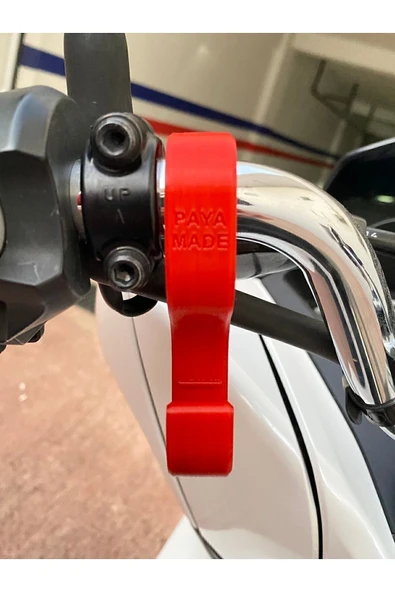 GİT3D Honda Pcx Gidon Uyumlu Poşet Askı Aparatı Kırmızı / Diğer Açık Gidonlu Motosikletlerle Uyumlu ürün görseli 1