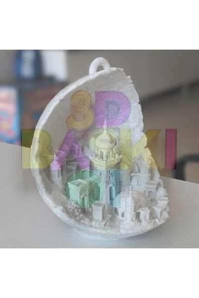 GİT3D 3D BASKI MOON CITY (AY ŞEHRİ) FİGÜR ürün görseli 1