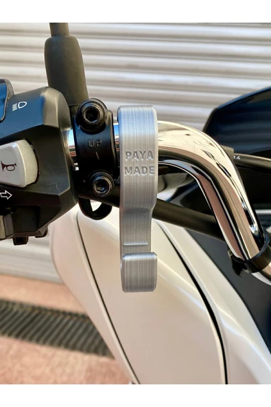GİT3D Honda Pcx Gidon Poşet Askı Aparatı Gri / Diğer Açık Gidonlu Motosikletlerle Uyumlu ürün görseli 1