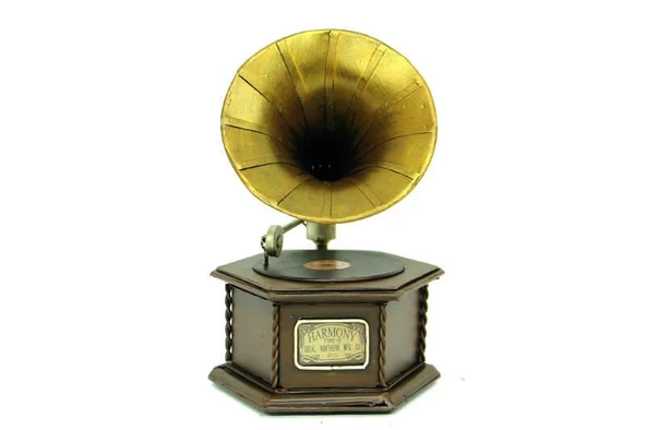 Norino Dekoratif Metal Gramofon Kutu Obje Vintage Hediyelik ürün görseli 1