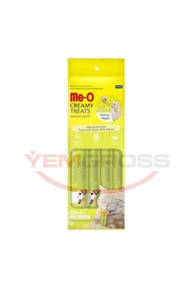 me-o CreamyTreats Ton Balığı Keçi Sütlü Jel Mama 15gr x 4 ürün görseli 1