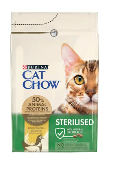 Pro Plan Cat Chow Kısırlaştırılmış Kedi Maması Tavuklu 3 Kg ürün görseli 1