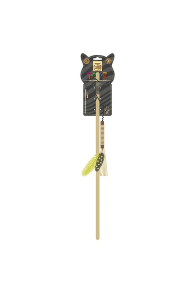 cattie MATATABİ İÇERİKLİ KEDİ OYUNCAĞI TÜYLÜ OLTA 50CM ürün görseli 1