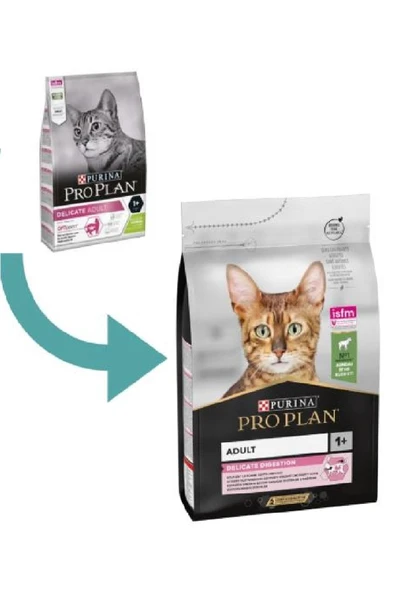 Pro Plan Delicate Kuzu Etli Hassa Sindirim Yetişkin Kedi Maması 3 Kg ürün görseli 1