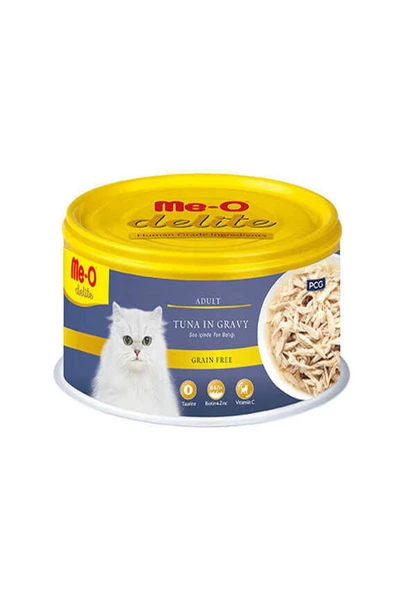 Me-o Delite ME-O DELİTE YETİŞKİN KEDİ YAŞ MAMA SOS İÇERİSİNDE TON BALIĞI 80GR ürün görseli 1