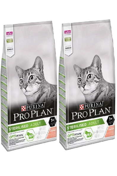 Pro Plan Pro Plan Kısırlaştırılmış Somon Balıklı Yetişkin Kedi Maması 10 Kg x 2 Adet ürün görseli 1