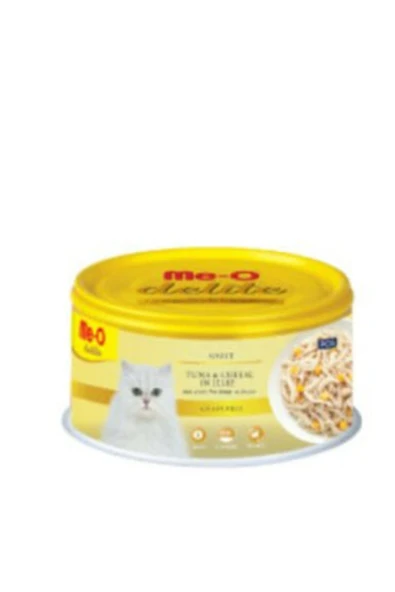 CupCupPetShop Me-o Delite Tuna With Cheese In Jelly Canned Cat Food 80 G ürün görseli 1