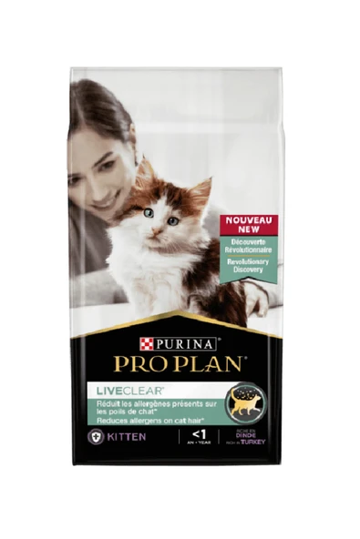 Pro Plan Liveclear Kitten Hindi Etli Yavru Kedi Maması 1,4 Kg. ürün görseli 1