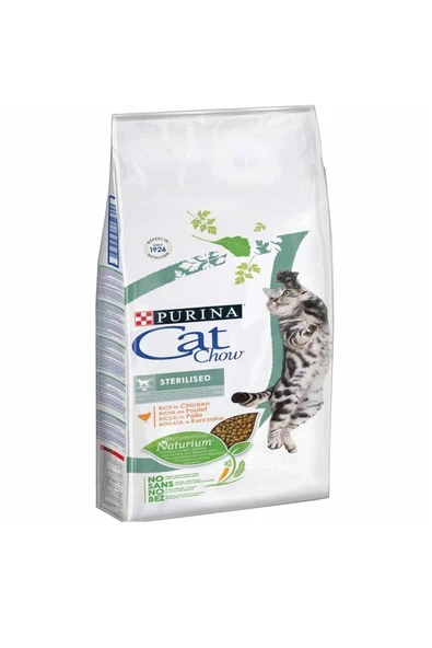 Pro Plan Purina Cat Chow Sterilised Tavuklu Kısırlaştırılmış Yetişkin Kedi Maması 15 Kg ürün görseli 1