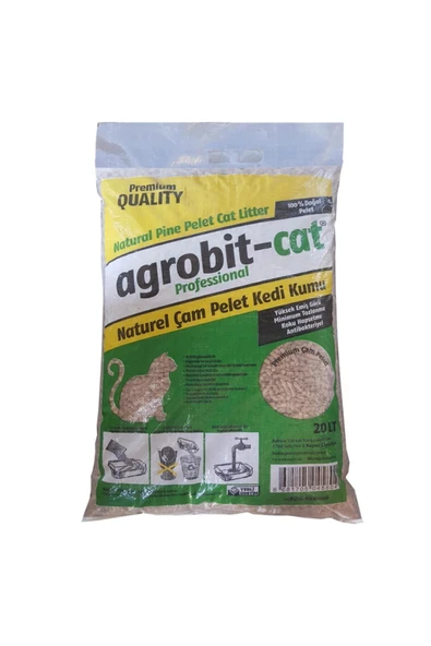agrobit cat Pellet Çam Peleti Kedi Kumu 20lt ürün görseli 1
