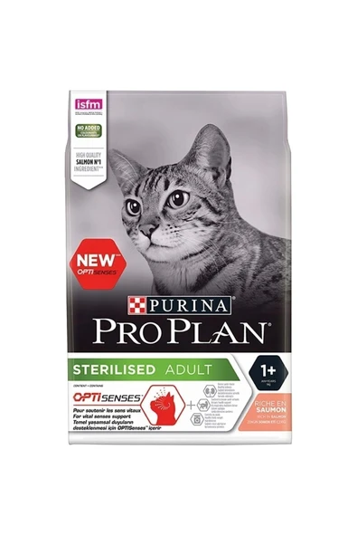 Pro Plan Pro Plan Somon Balıklı Kısırlaştırılmış Kuru Kedi Maması 10 Kg. ürün görseli 1