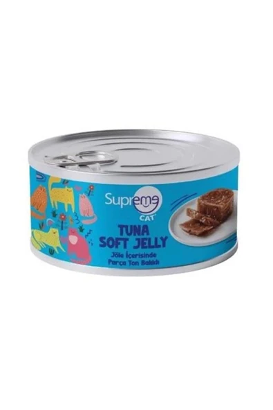 Supreme Cat Cat Jöle İçerisinde Ton Balıklı Yetişkin Konserve Kedi Maması 85 Gr ürün görseli 1