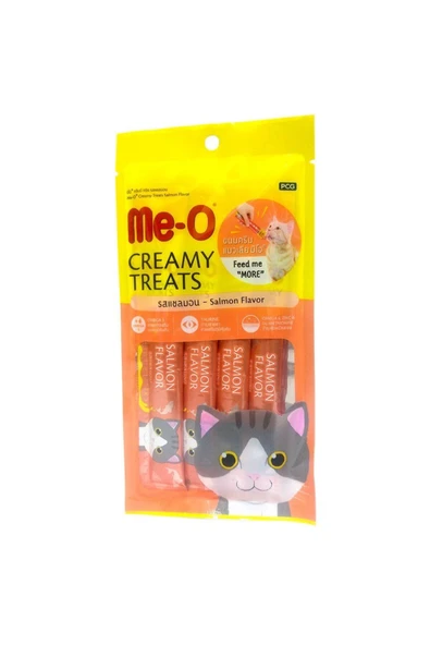 me-o CreamyTreats Somon Etli Jel Mama 15gr x 4 ürün görseli 1