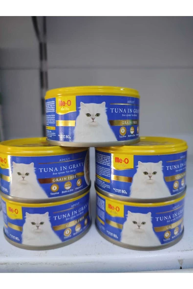 Me-o Delite Me-o Ton Balıklı Tahılsız Gravy Kedi Yaş Mama 80 gr 5x 85 gr ürün görseli 1