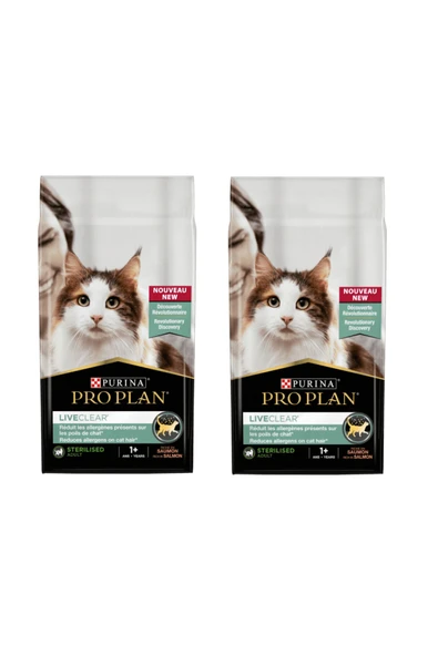 Pro Plan Liveclear Sterilised Somonlu Kısırlaştırılmış Kedi Maması 1,4 Kg. X 2 Adet ürün görseli 1