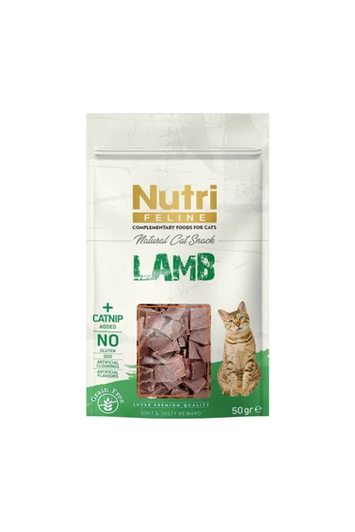 Nutri Canin Nutri Feline Kuzulu ve Catnipli Kedi Ödül Maması 50gr ürün görseli 1