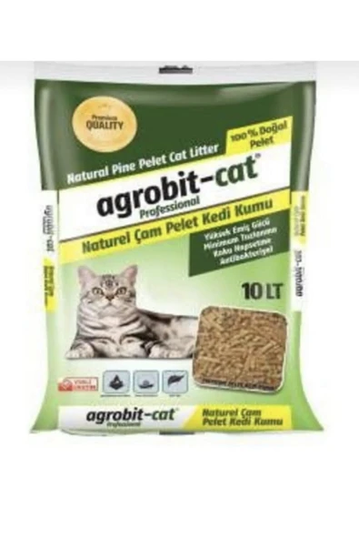 Deneme Zamanı Agrobit Cat Doğal Kedi Kumu Çam Peleti 10 lt ürün görseli 1