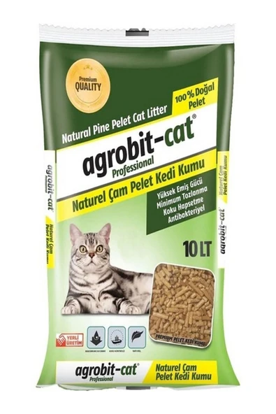 agrobit cat Agrobit Çam Pelet Kedi Kumu 10 Lt ürün görseli 1