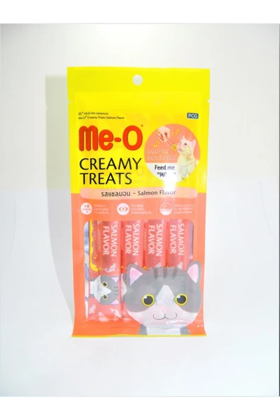PABUŞ STORE Me-o Sıvı Kedi Ödülü 4lü Paket Somon Etli Tamamlayıcı Mama ürün görseli 1