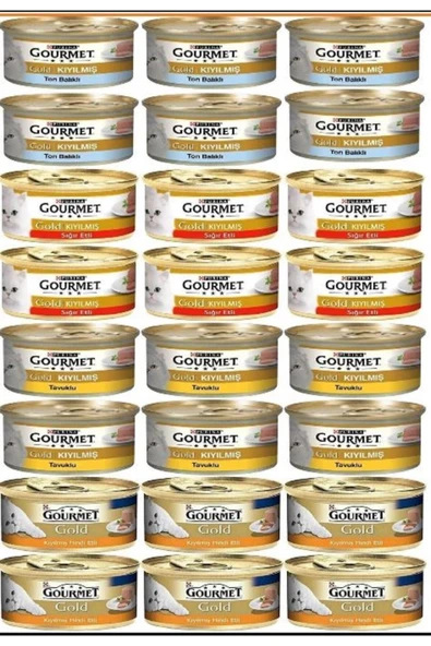 Pro Plan Gourmet Kıyılmış Karışık Kedi Konserler 85. gr 24 Lü Paket ürün görseli 1