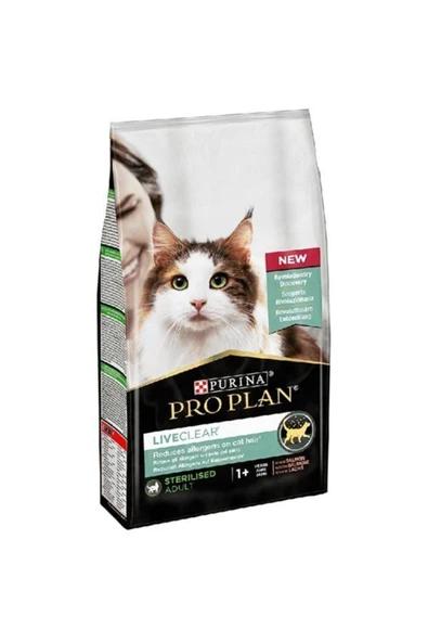 Pro Plan Pro Plan Live Clear Alerjik Kısırlaştırılmış Somon Kedi Maması 1,4 kg ürün görseli 1
