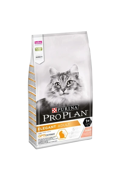 Pro Plan Elegant Somonlu 10kg Kuru Kedi Maması Optiderma Adult Yetişkin ürün görseli 1