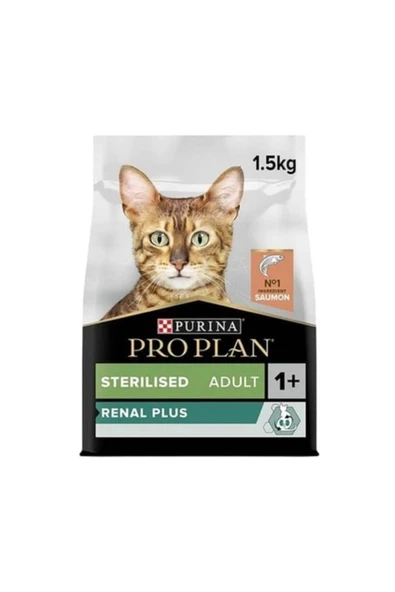 Pro Plan Renal Plus Sterilised, Somonlu Kısırlaştırılmış Kedi Maması 1.5 Kg ürün görseli 1