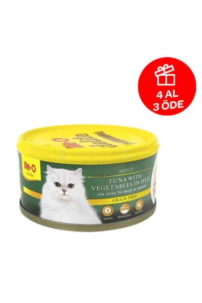 Me-o Delite Me-o Jöle Içinde Ton Balıklı Ve Sebzeli Tahılsız Kedi Konservesi 80 Gr ürün görseli 1