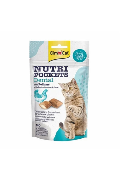 Gimcat Nutripockets Kedi Ödülü Dental 60Gr ürün görseli 1