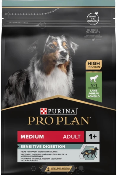 Pro Plan Proplan Medium Adult Sensitive Digestion Orta Irk Kuzulu Yetişkin Köpek Maması 14 kg ürün görseli 1