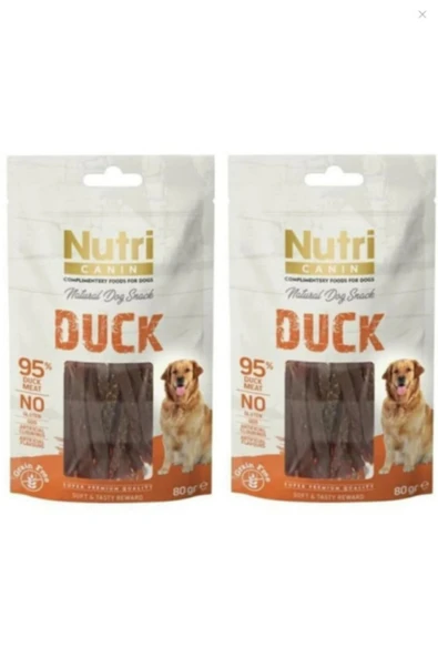 Nutri Feline Nutri Canın Duck 2 Adet %95 Ördek Etli Köpek Ödülü 80 Gr ürün görseli 1