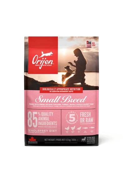 Orijen Small Breed Tavuklu ve Hindili Yavru ve Yetişkin Köpek Maması 4.5 Kg ürün görseli 1