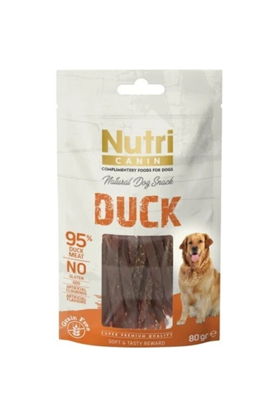 Nutri Nutrı Canın Ördekli Tahılsız Köpek Ödülü 80gr X2 Paket ürün görseli 1
