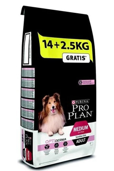 Pro Plan Medium Adult Somonlu Hassas Yetişkin Köpek Maması 14 + 2.5 kg ürün görseli 1