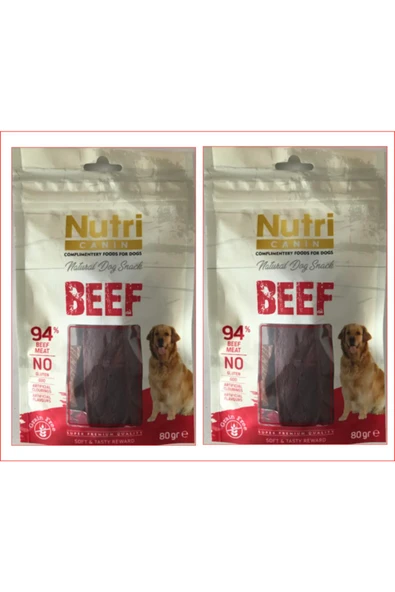 Nutri Canin Nutrı Canın Beef Köpek Ödülü 80 Gr X 2 Adet ürün görseli 1