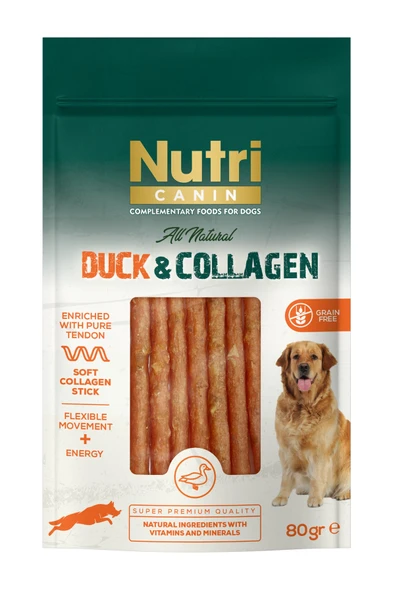 Nutri Canin Ördek Etli ve Kolajenli Tahılsız Köpek Et Ödülü 80 Gr. ürün görseli 1