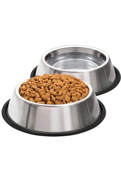 PetEko Çelik Mama/su Kabı - 1 Adet (34CM - 2.84LT/96OZ - KAYDIRMAZ TABANLI - YIKANABİLİR) ürün görseli 1