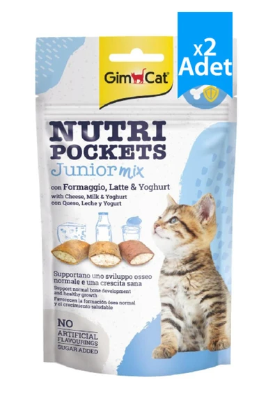 Gimcat Nutripockets Yavru Kedi Ödülü 60 Gr X 2 Adet ürün görseli 1