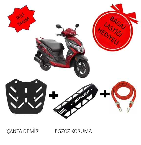 DİO 110 ARKA ÇANTA DEMİRİ & Egzoz Koruma Sacı Dıo 110 ürün görseli 1