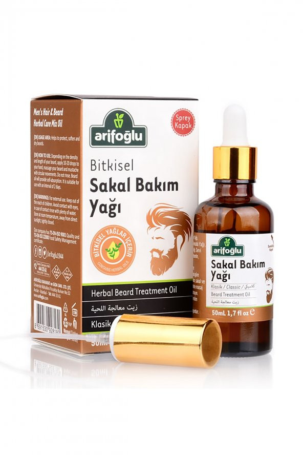 Arifoğlu Bitkisel Sakal Bakım Yağı 50ml ürün görseli 1