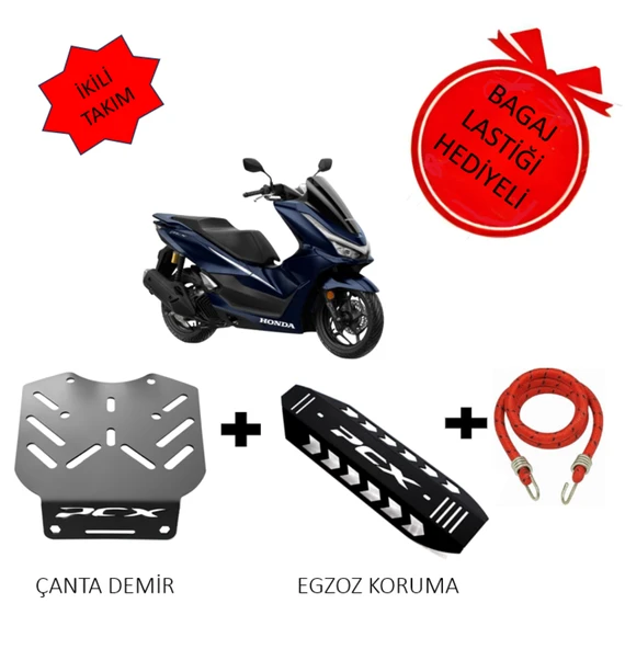 Pcx Çanta Demiri & PCX 125 / 150 2018-2025 Uyumlu Egzoz Koruma Kapağı ürün görseli 1