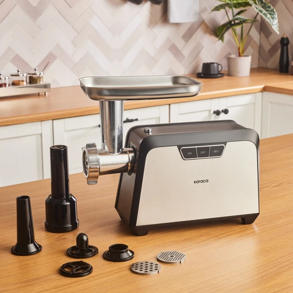 Karaca Inox 2000W Kıyma Makinesi Inox ürün görseli 1