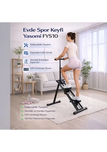 Yasomi FYS10 Katlanabilir Dikey Tırmanma Egzersiz Aleti - TEŞHİR ürün görseli 1