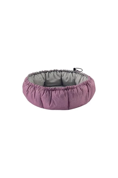 Pet Comfort Sunflower Kedi ve Köpek Yatağı Çift Taraflı Pembe/Gri 85cm ürün görseli 1