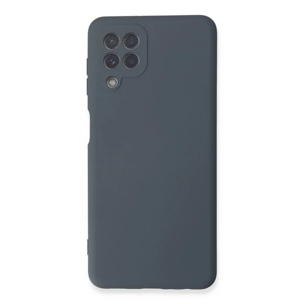 Samsung Galaxy A22 Kılıf Nano İçi Kadife Silikon - Gri ürün görseli 1