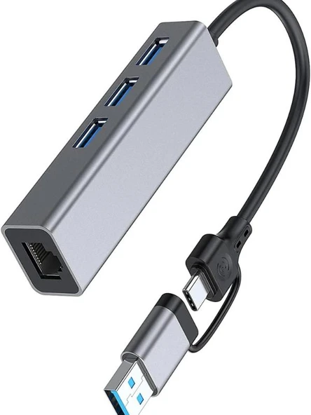 Dgk Type-C Usb 3 Usb Gigabit Ethernet ZR1109 ürün görseli 1