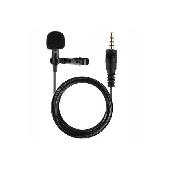 3.5mm Jak 1.5 Metre Double Mikrofon - Siyah ürün görseli 1