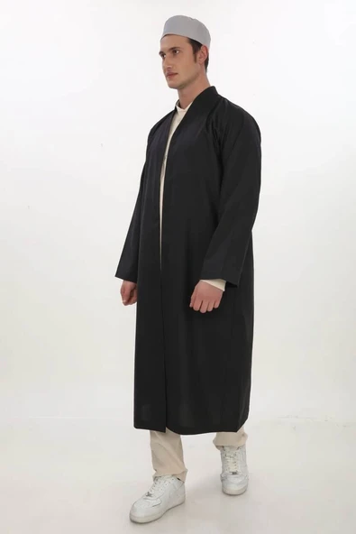 Buhara Yaka Namaz Cübbesi Siyah ürün görseli 1